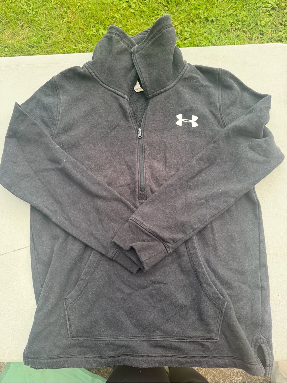 Under Armour Black Quarter-Zip Fleece Pullover